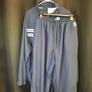 Vintage Y2k K-Swiss Track Suit Jacket Pants Set Size Large Blue Activewear Sport